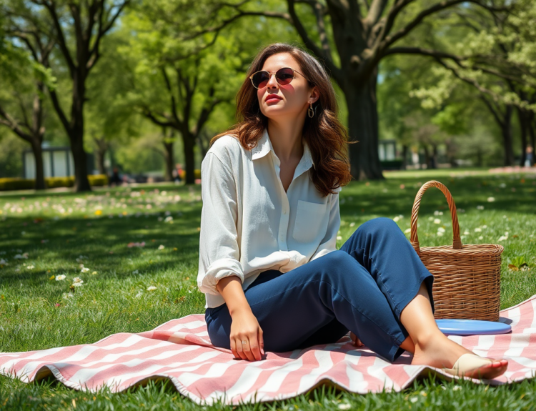 designbyjk.co.uk | Quel haut avec un pantalon bleu marine pour une journée au parc ?