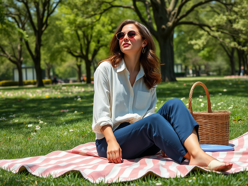 designbyjk.co.uk | Quel haut avec un pantalon bleu marine pour une journée au parc ?
