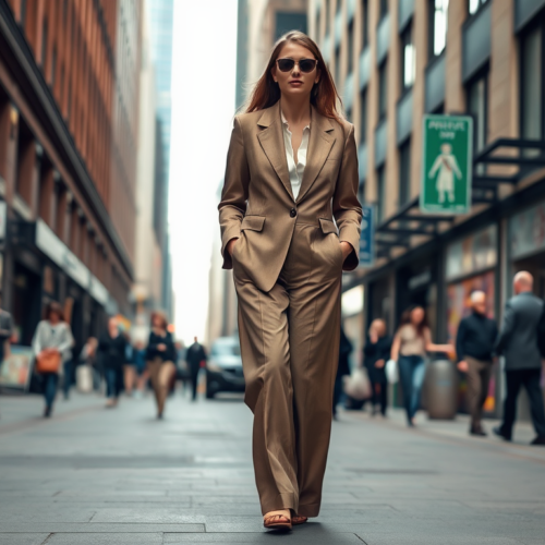 designbyjk.co.uk | Comment porter un manteau en tweed avec un pantalon large ?